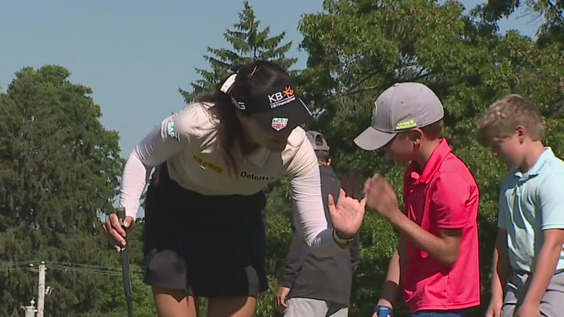 2015 champion In Gee Chun has a worldwide fan base following her in first round of the U.S. Women's Open.