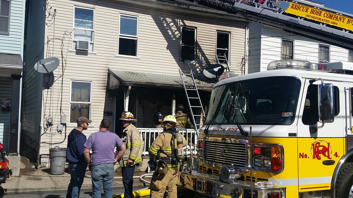 Home damaged by fire in Lebanon