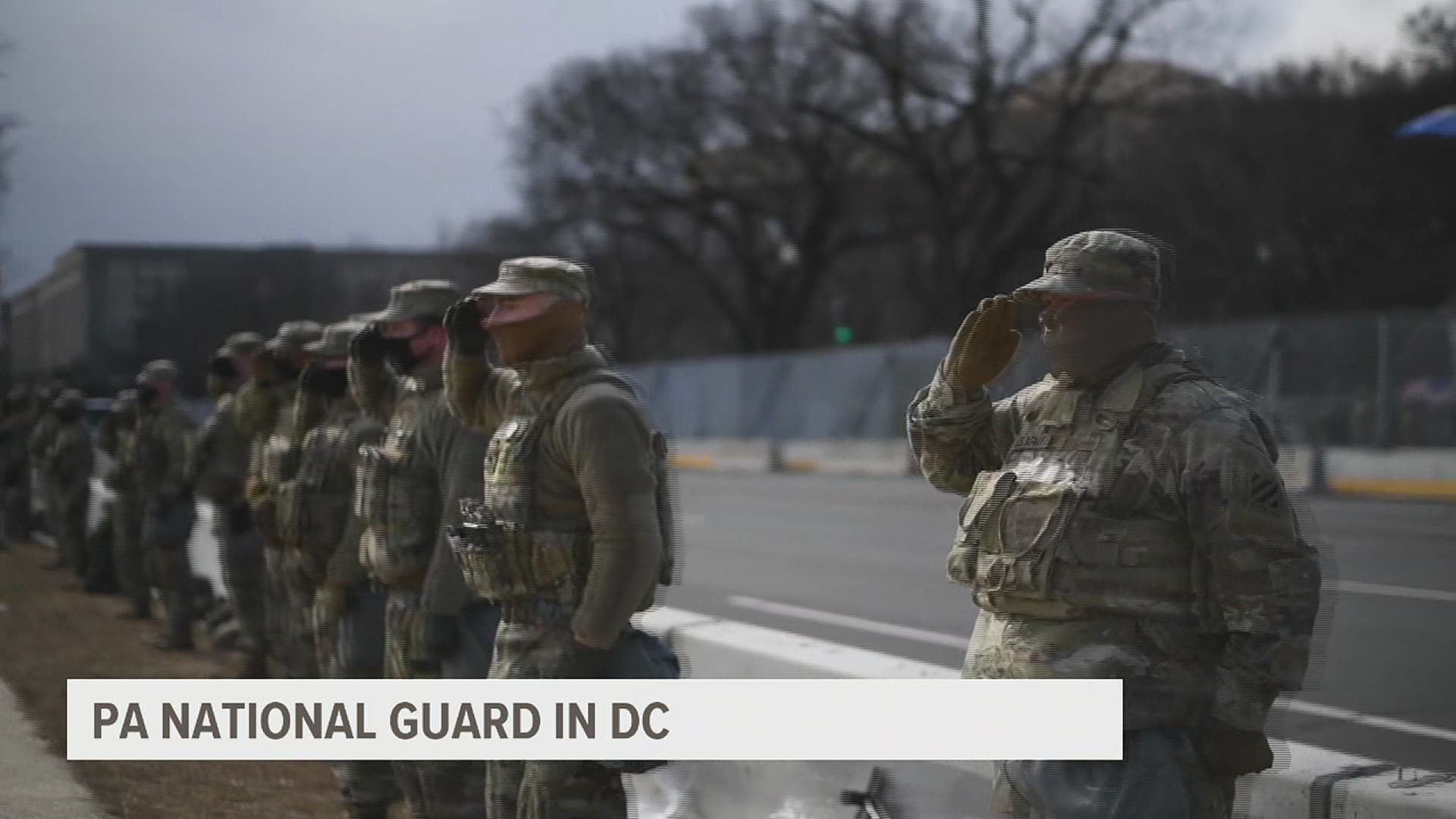 Hear from two Pennsylvania National Guard members who arrived in Washington D.C. January 16 and have been there ever since.