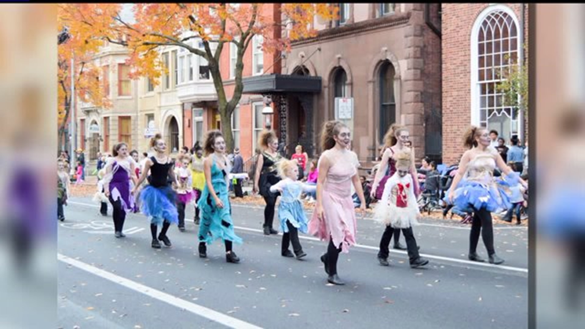 Marching in the York Halloween Parade