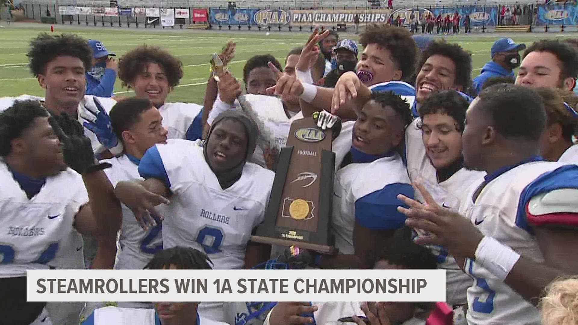 A pair of fourth quarter pick-sixes helped the Steamrollers bring another state title back to title town.