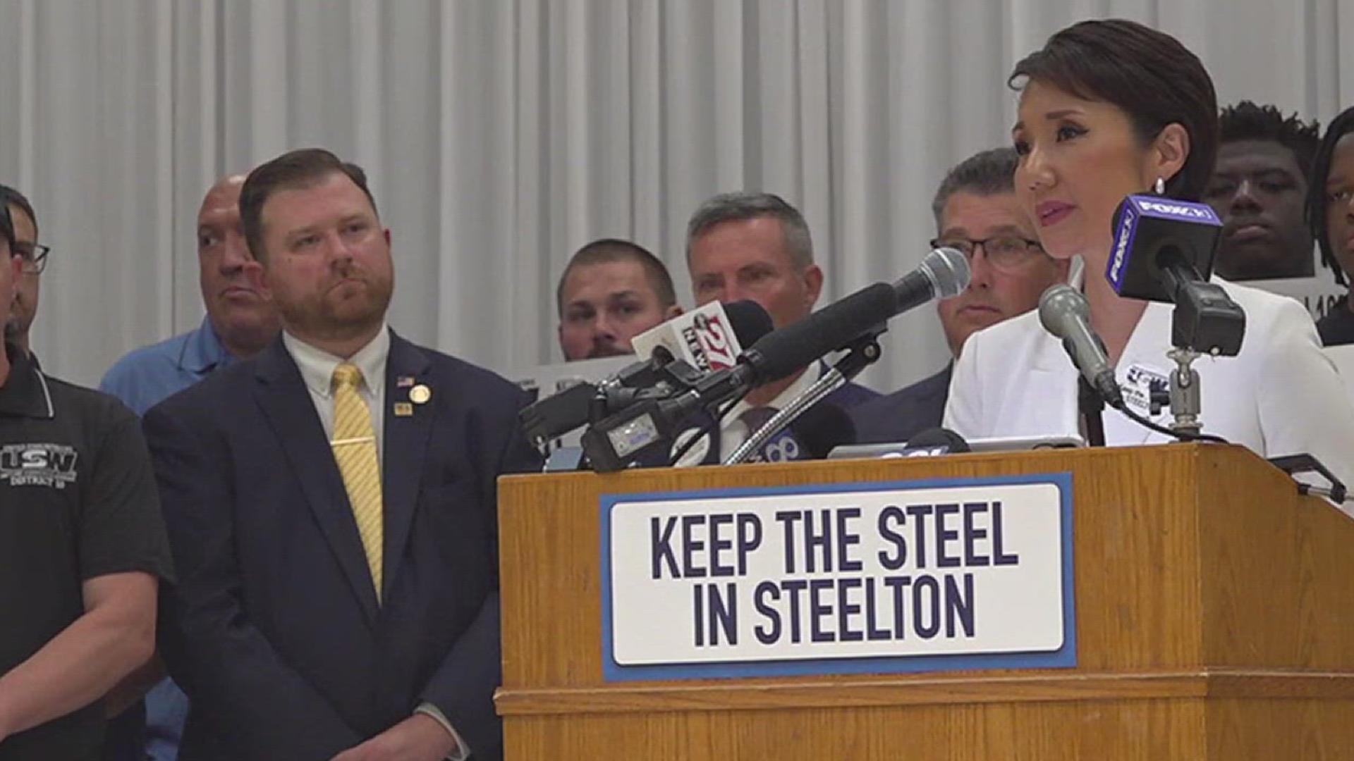 More than 500 people are without jobs as Cleveland Cliffs iconic mill has closed its doors. On Monday, residents came together at a rally to keep steel in Steelton.