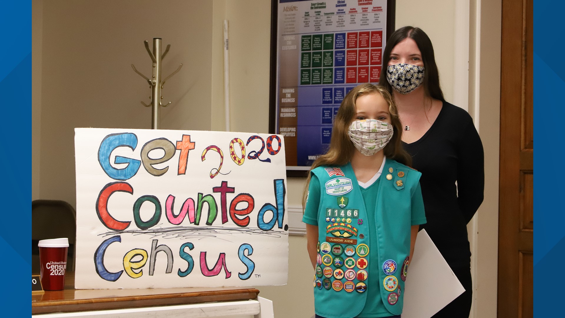 “I wanted to do this so that everyone would understand how important the Census is in our area," 10-year-old Miriam March said.