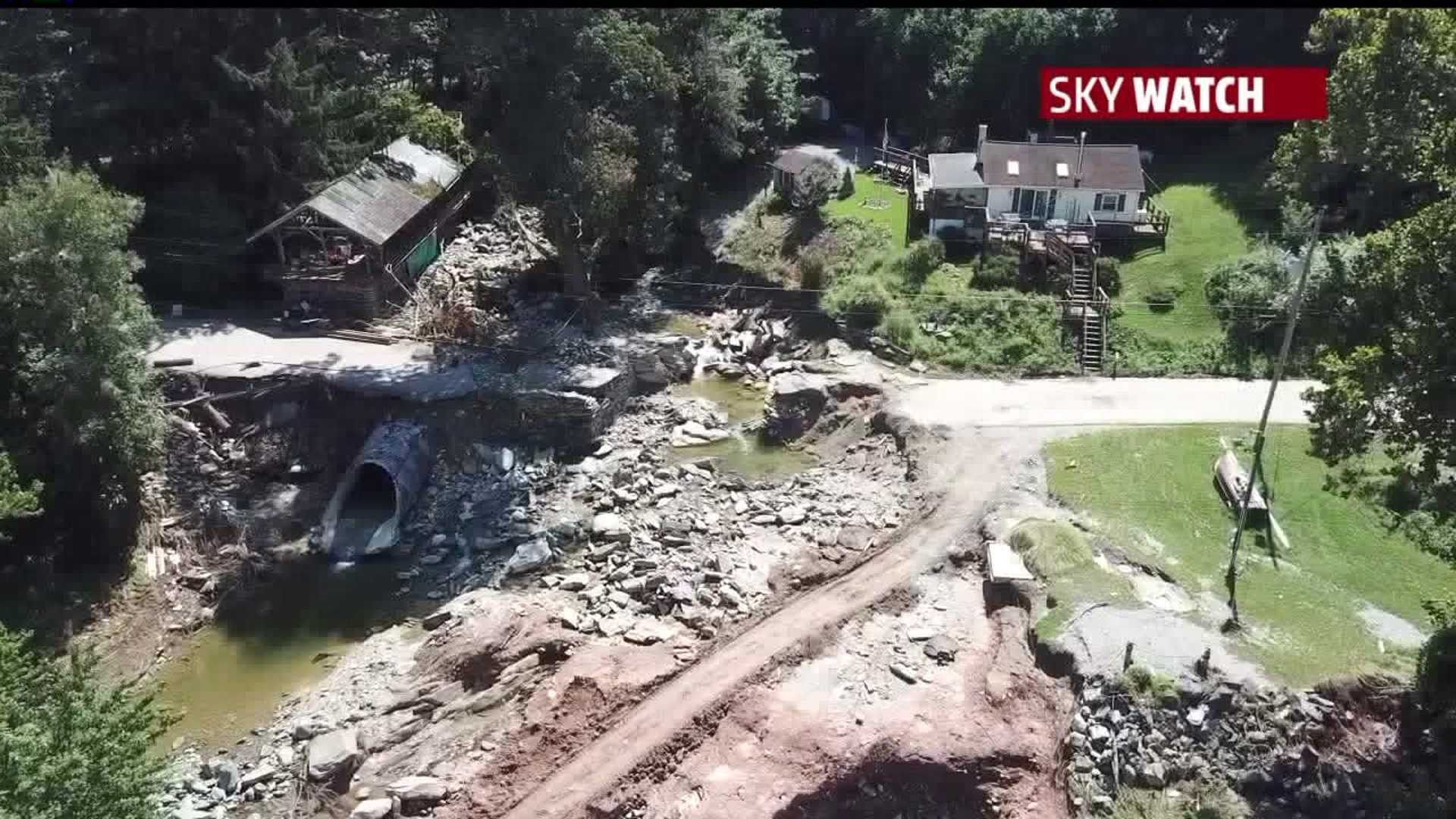 Flooding Damage on Accomac Road