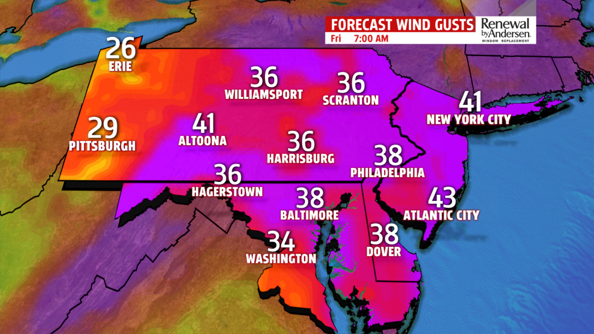 Friday freeze: Gusts 35 to 40MPH produce dangerous wind chill values of ...