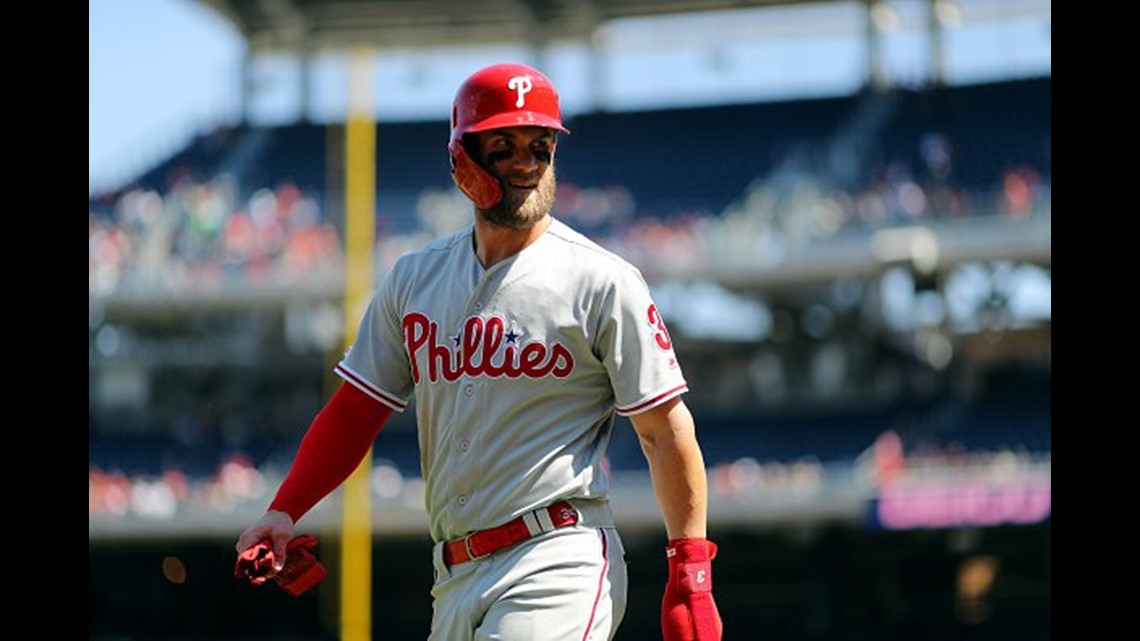 Phillies' Bryce Harper announces 'Philly-raised' baby boy 