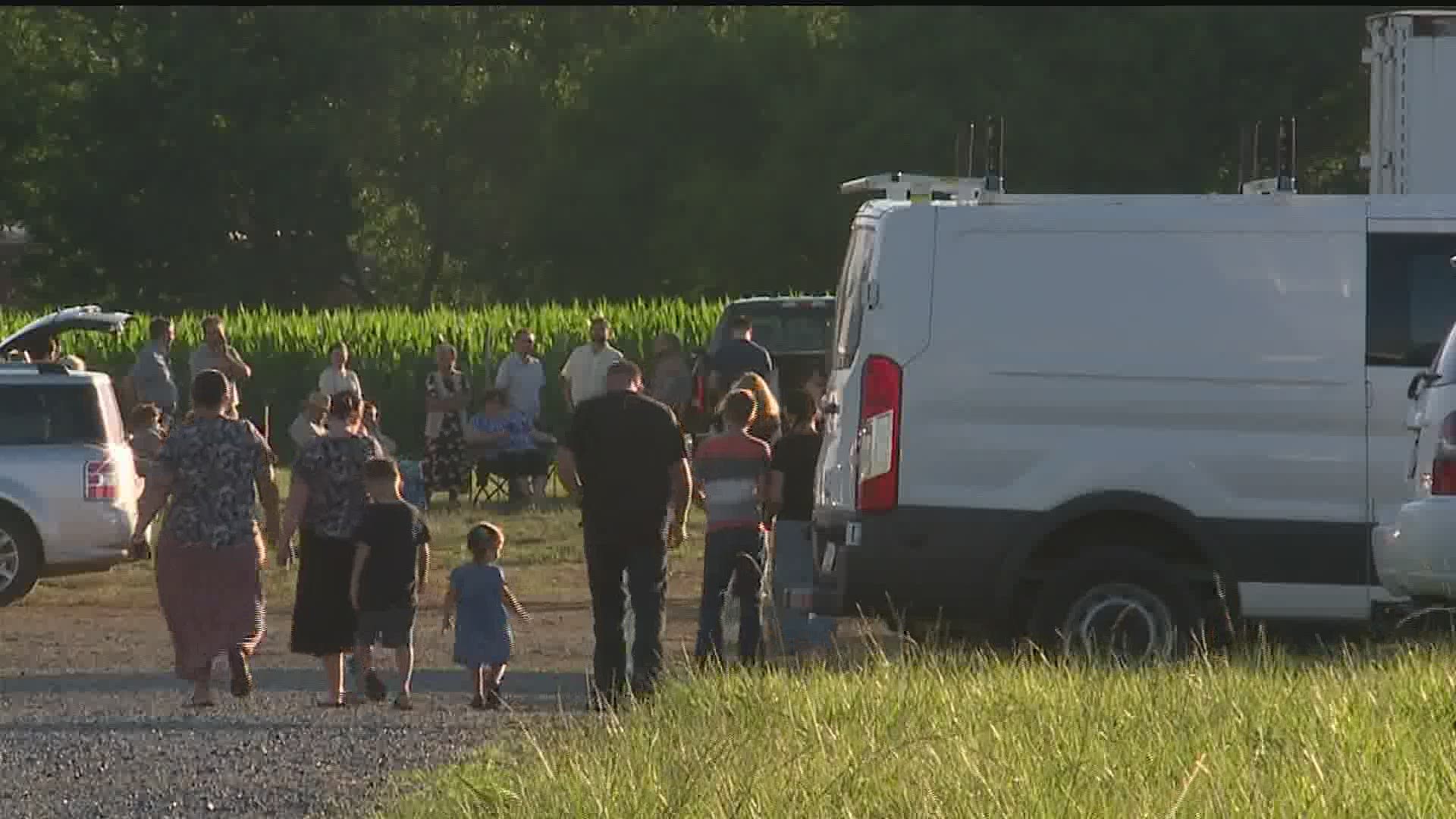 The community gathered together once more to pray for the safe return of Linda Stoltzfoos, the first gathering since the arrest of suspected kidnapper.