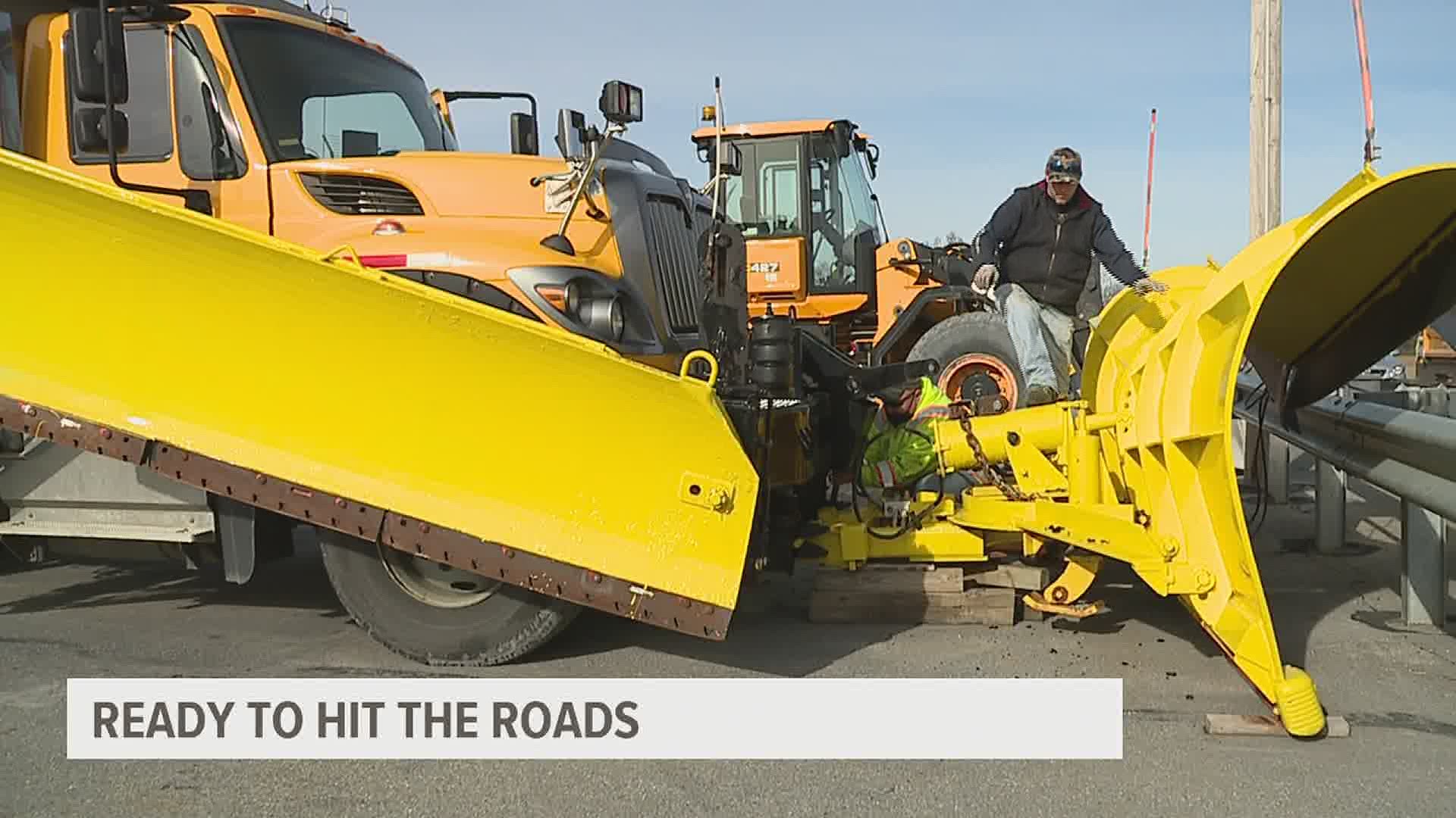 PennDOT plans to focus on the interstates and pretreats secondary roads to stay ahead of the snowfall