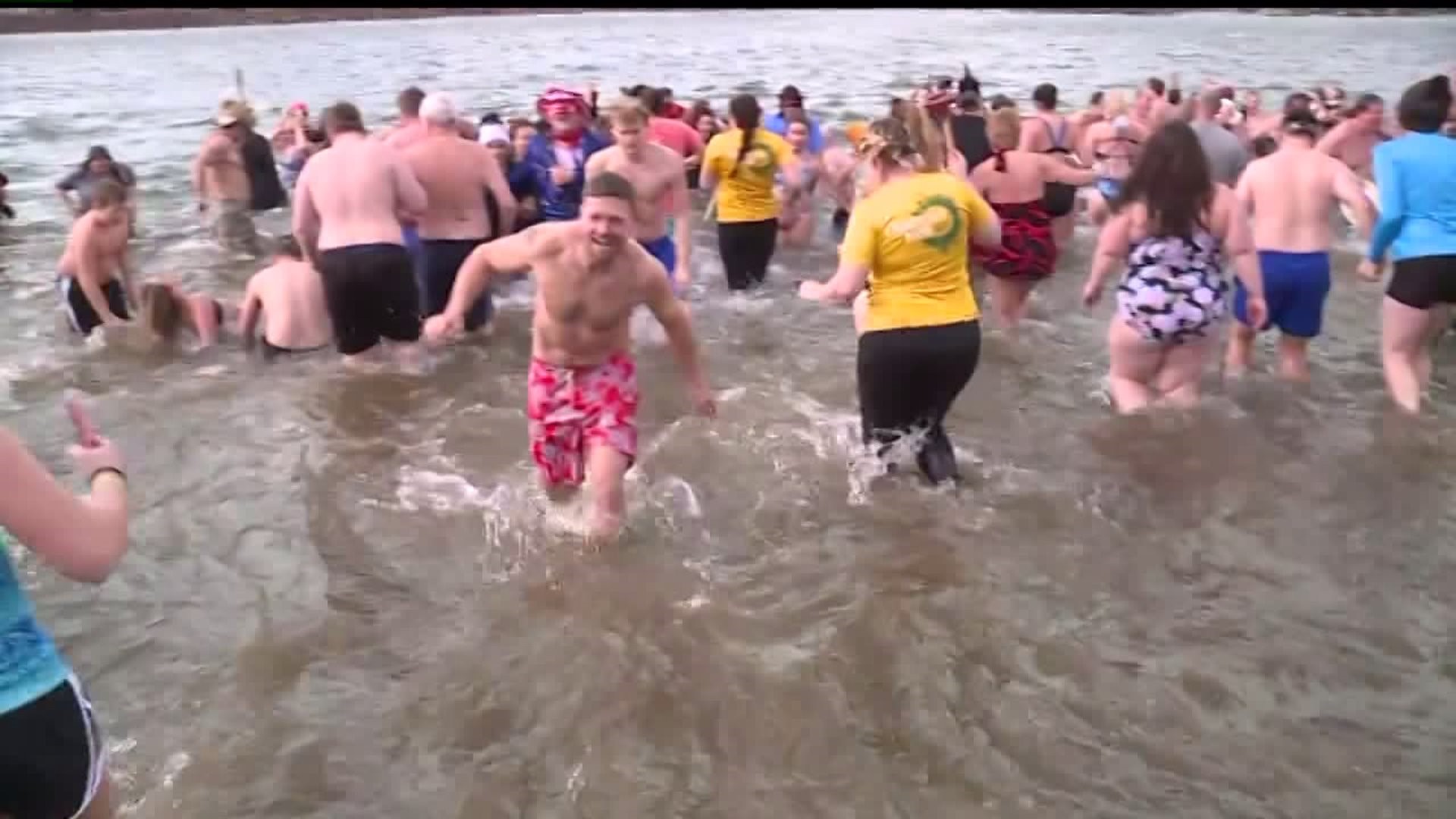 22nd annual penguin plunge on City Island