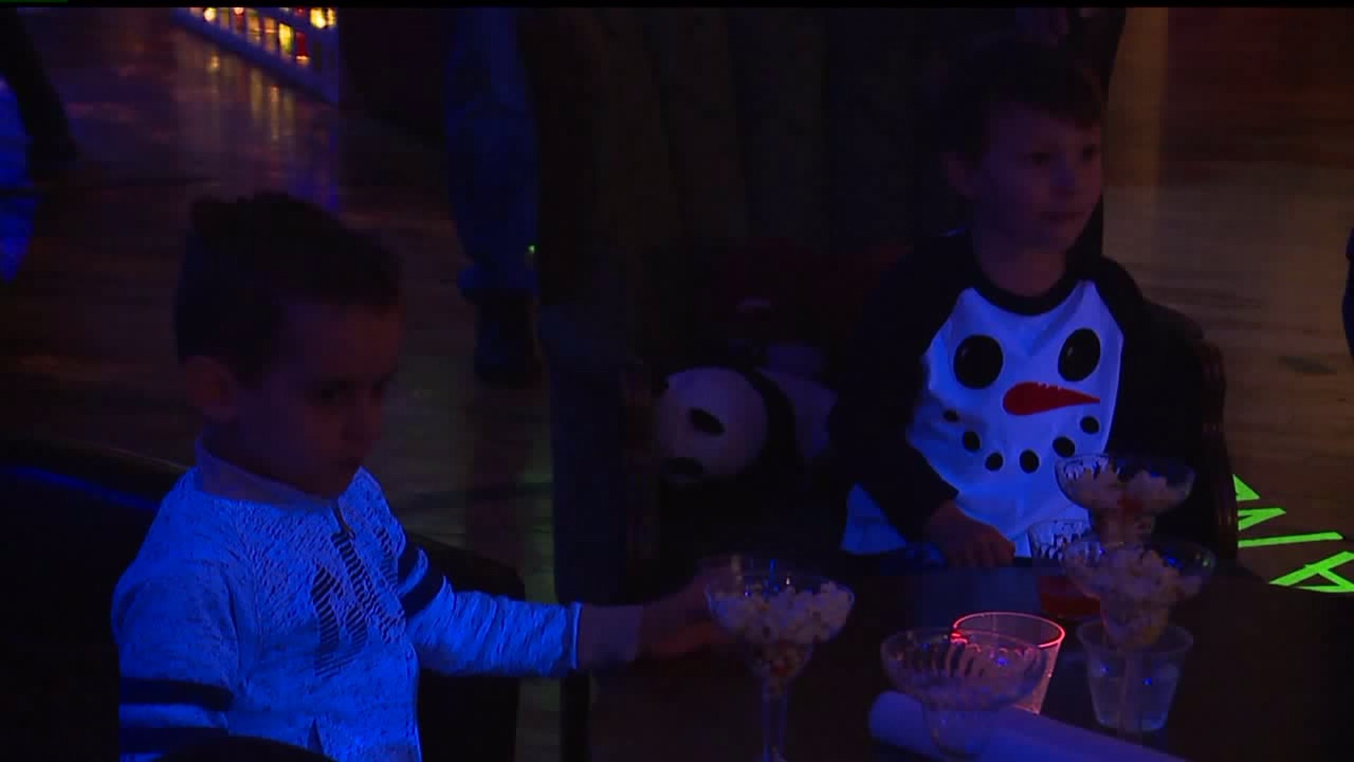 Tiny town hosts glow in the dark New Years Eve party