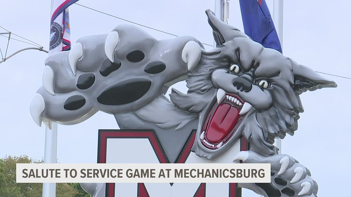 Veterans honored at Mechanicsburg's 'Salute to Service' game