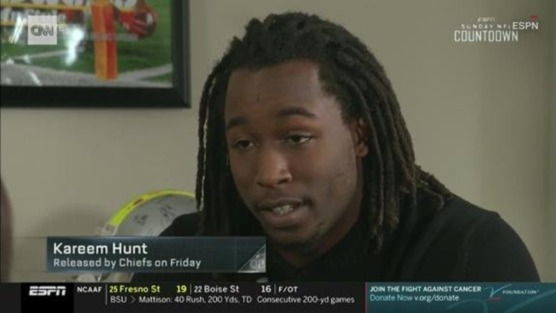 Kareem Hunt has been accused in three violent incidents this year