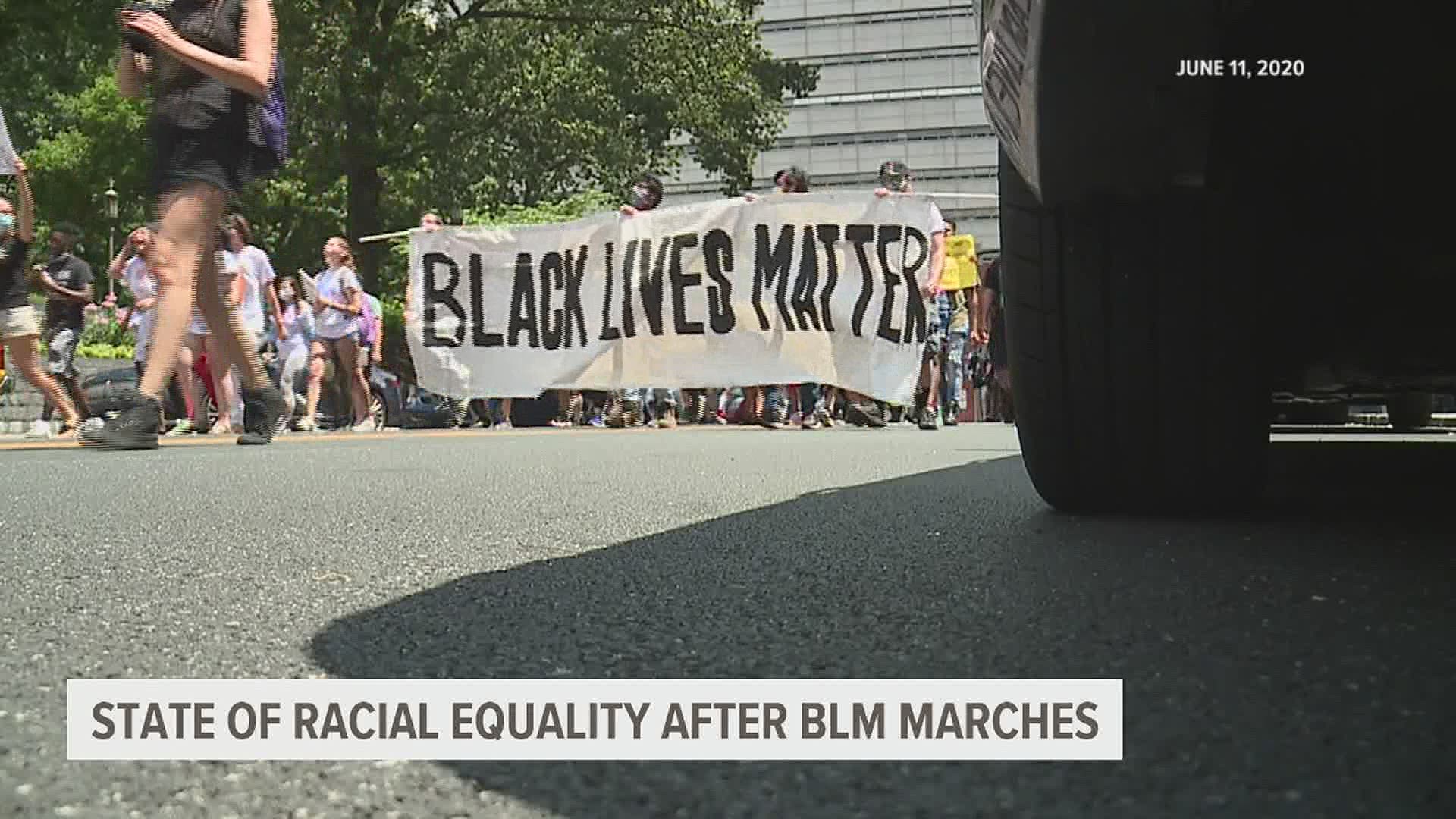 It's been eight months since people marched in BLM protests. What has changed since that time?