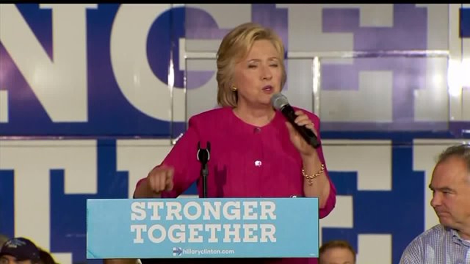 Clinton, Kaine rally in Harrisburg