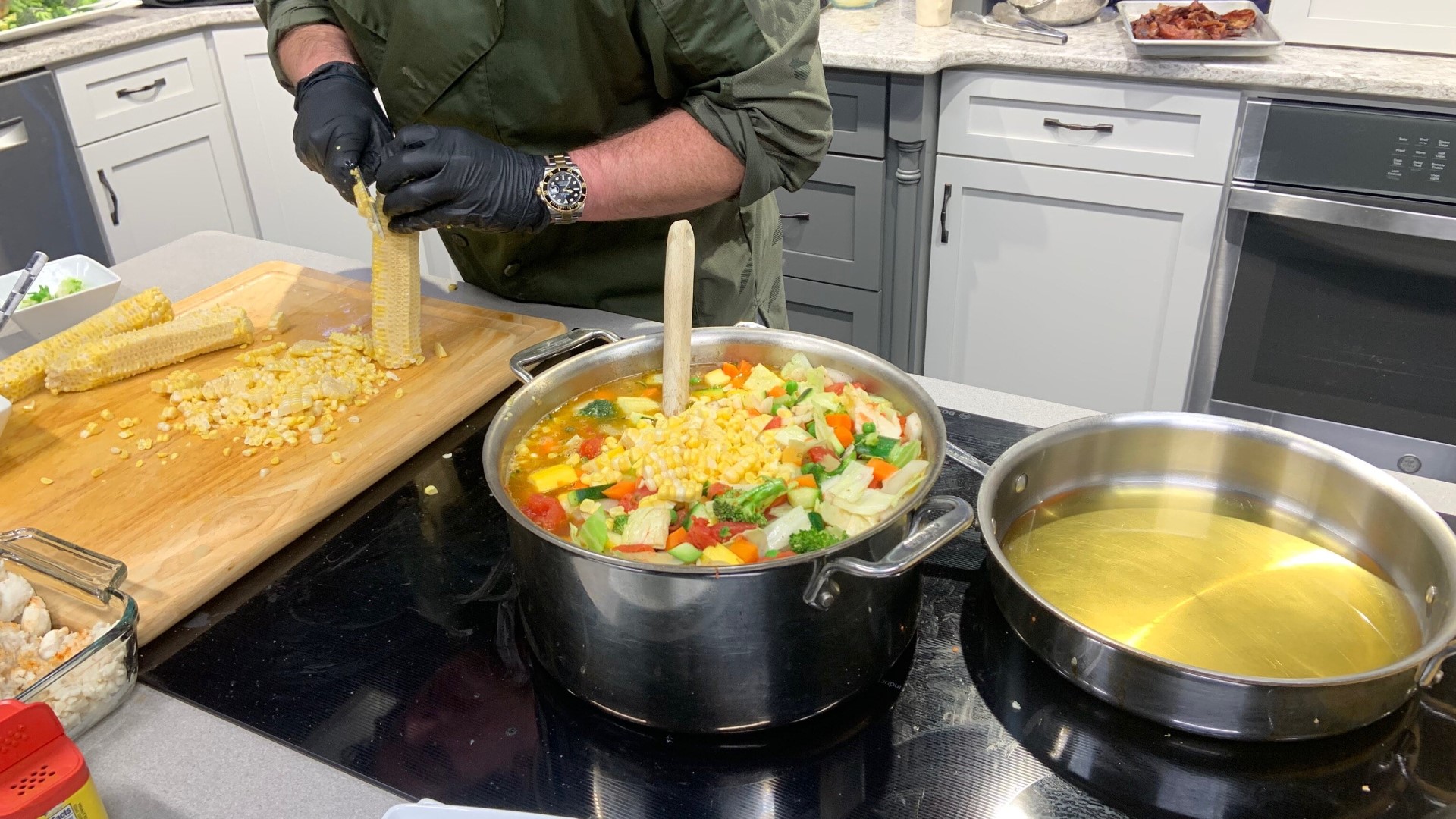 Olivia's prepares for summer to start with recipes for Chesapeake club sandwich, Maryland crab soup