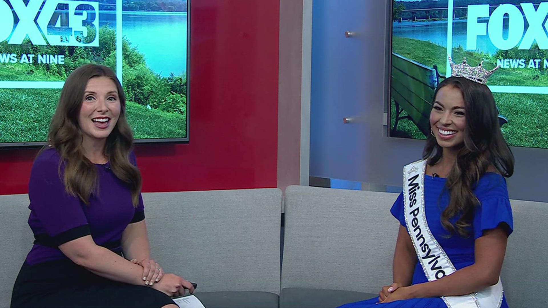 After being crowned at the Appell Center for the Performing Arts on Saturday, Page Weinstein is the new Miss Pennsylvania. She will next compete in Miss America.