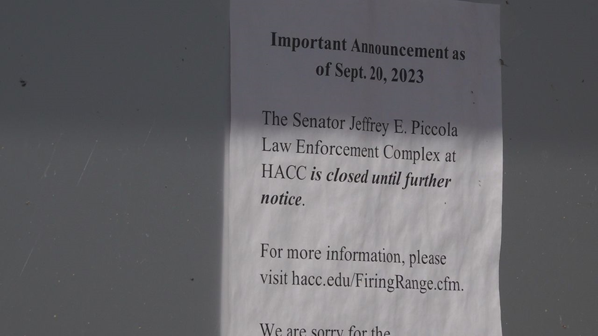 The building on the Harrisburg campus has been closed since September 20, with no signs of reopening any time soon.