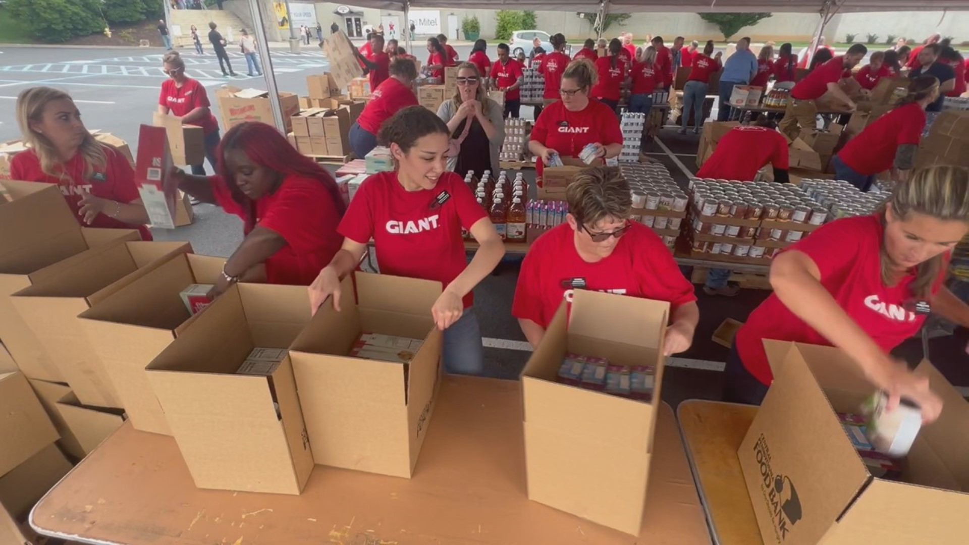 Hundreds of volunteers helped deliver thousands of meals to veterans and their families during a packing party in Dauphin County.