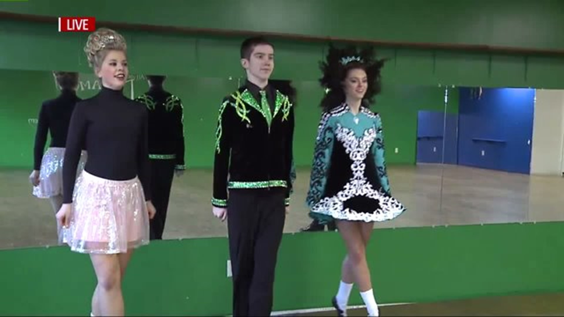 Irish dancing with the Hooley Irish Dancers