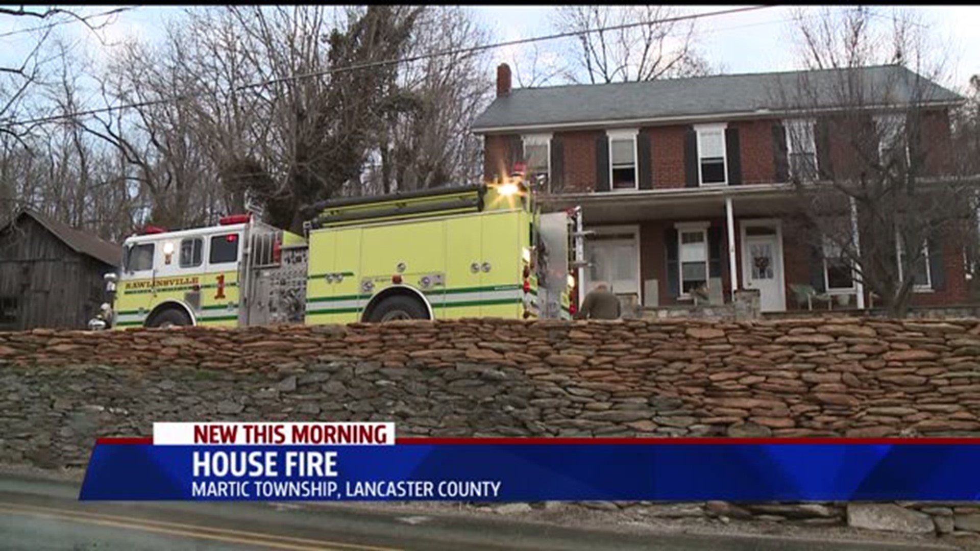 Crews battling house fire in Lancaster County