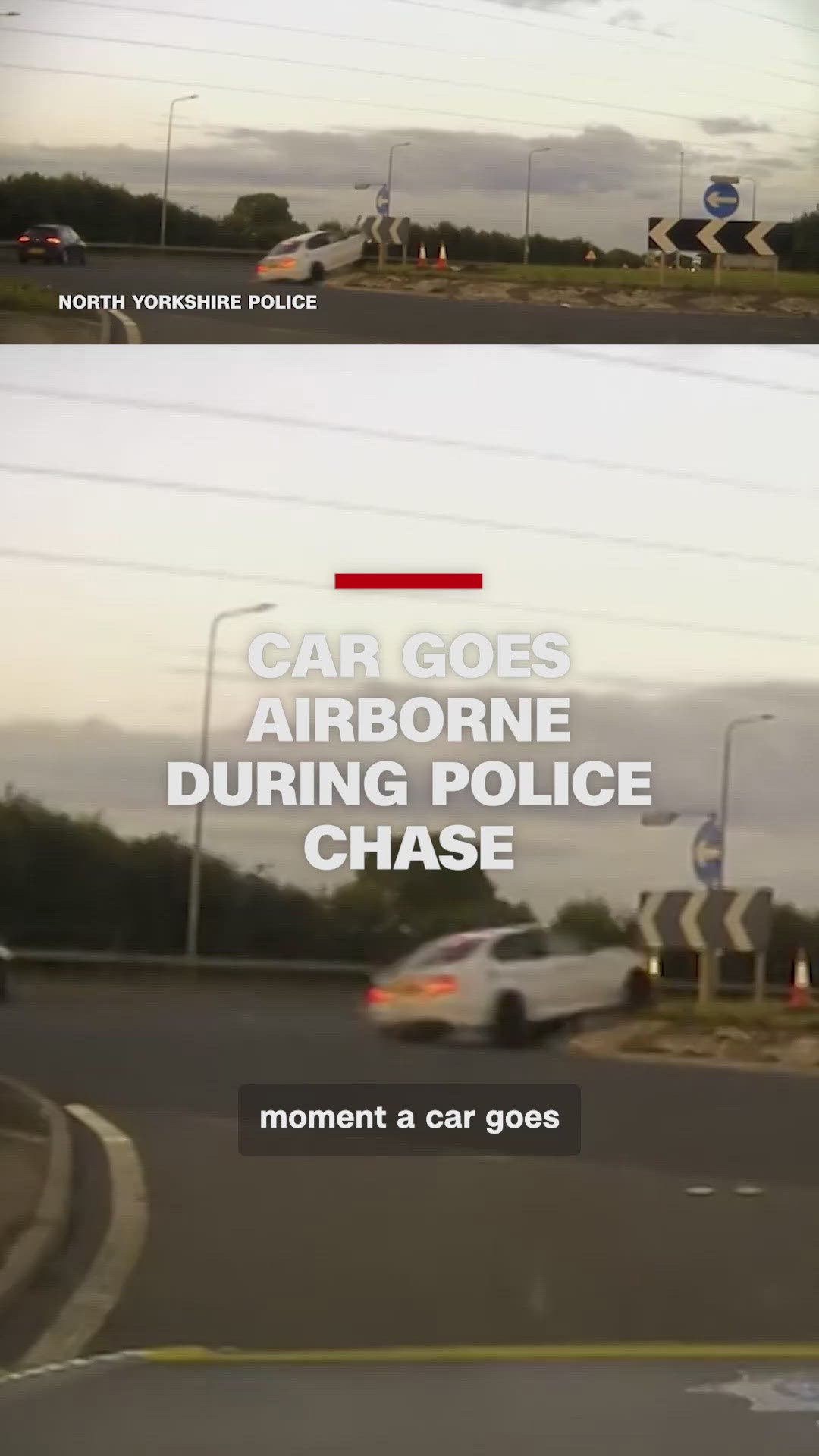 Police chase ends after car goes airborne | fox43.com