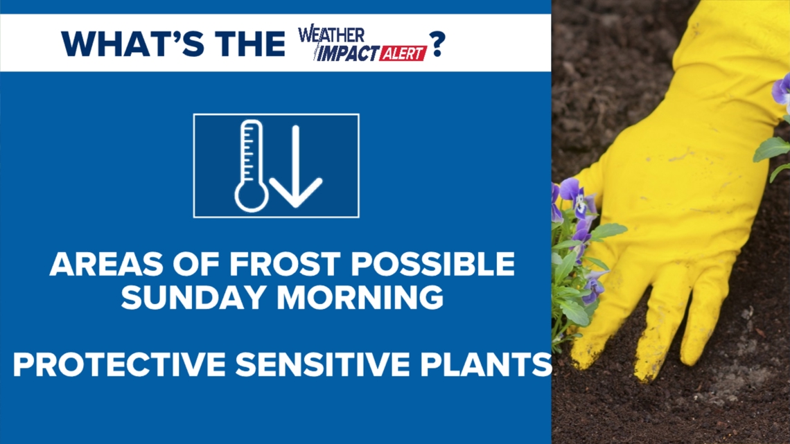 Weather Impact Alert tonight as areas of frost and freezing ...