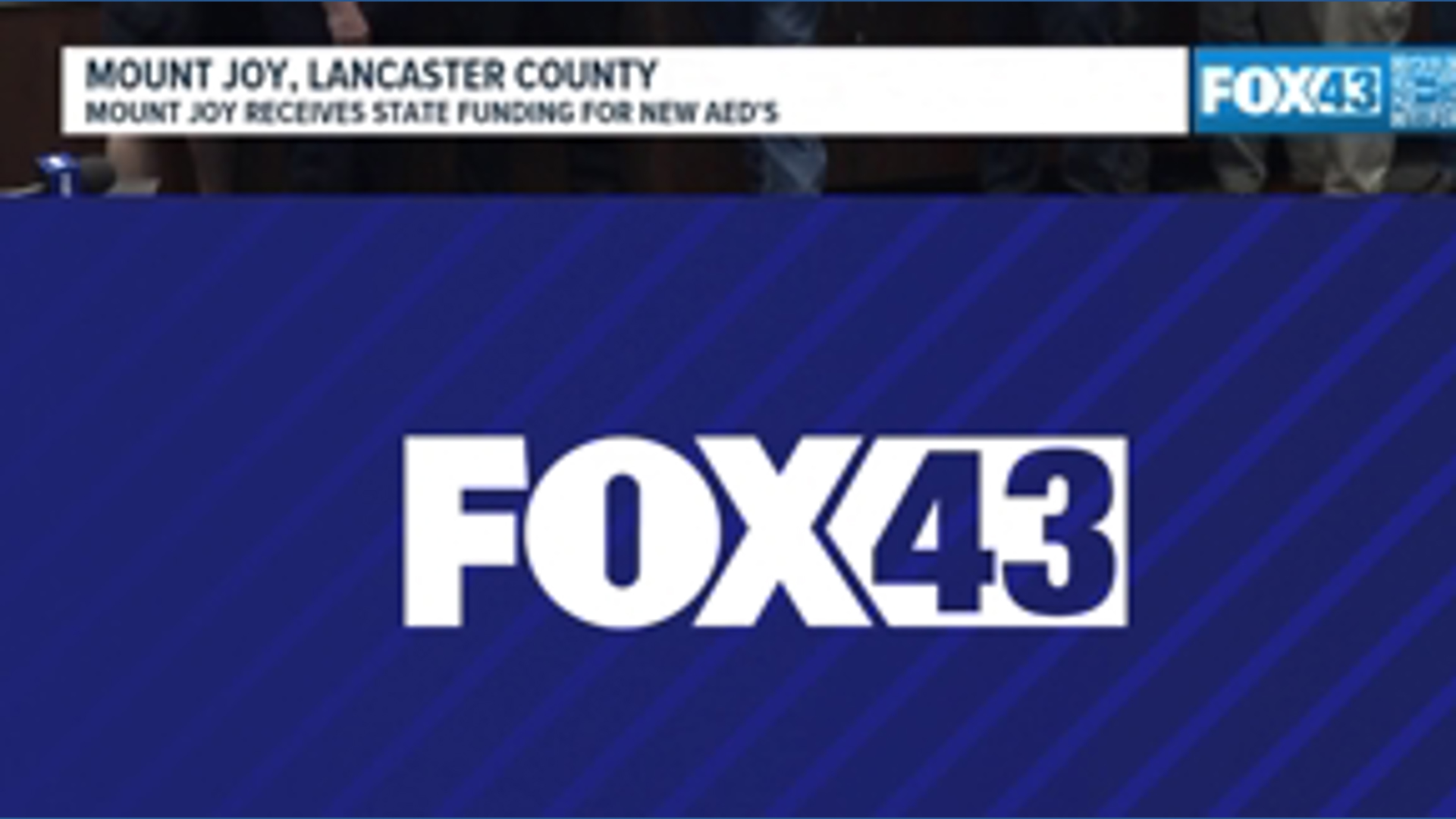 State funding provides new AEDs for Mount Joy Borough | fox43.com