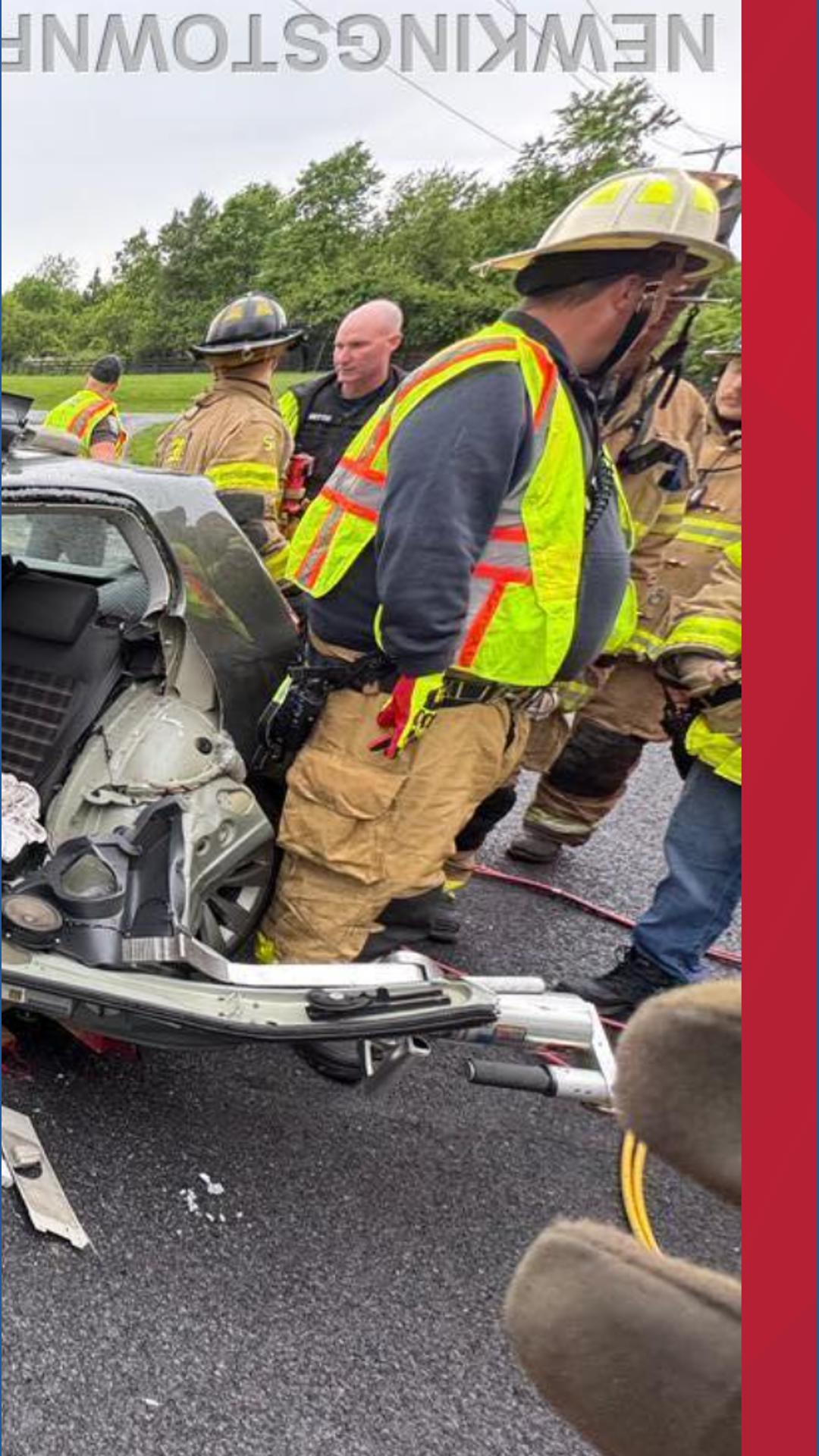 Cumberland County driver sent to hospital after crashing into garbage ...