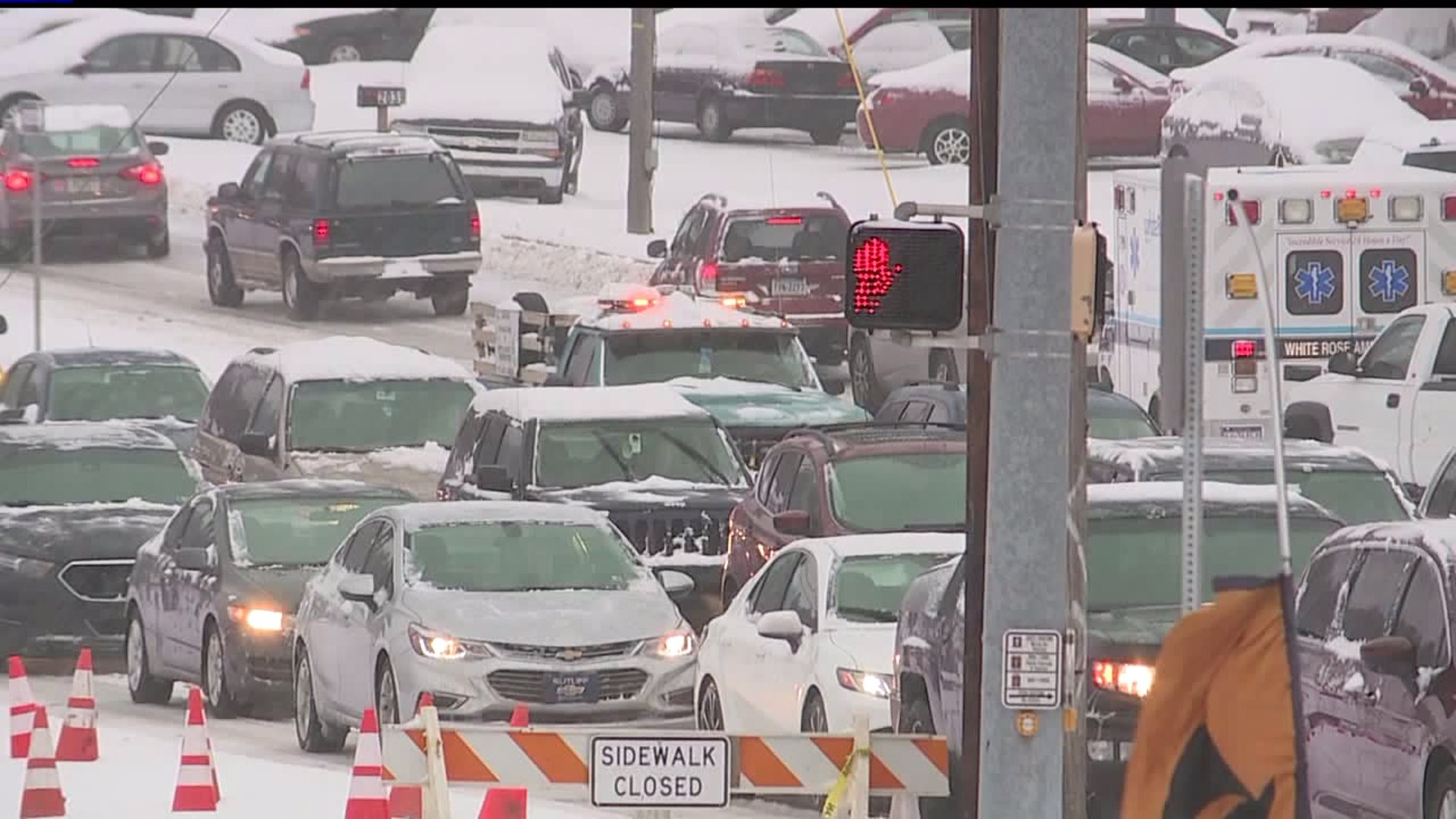 First snow wreaks havoc on roads