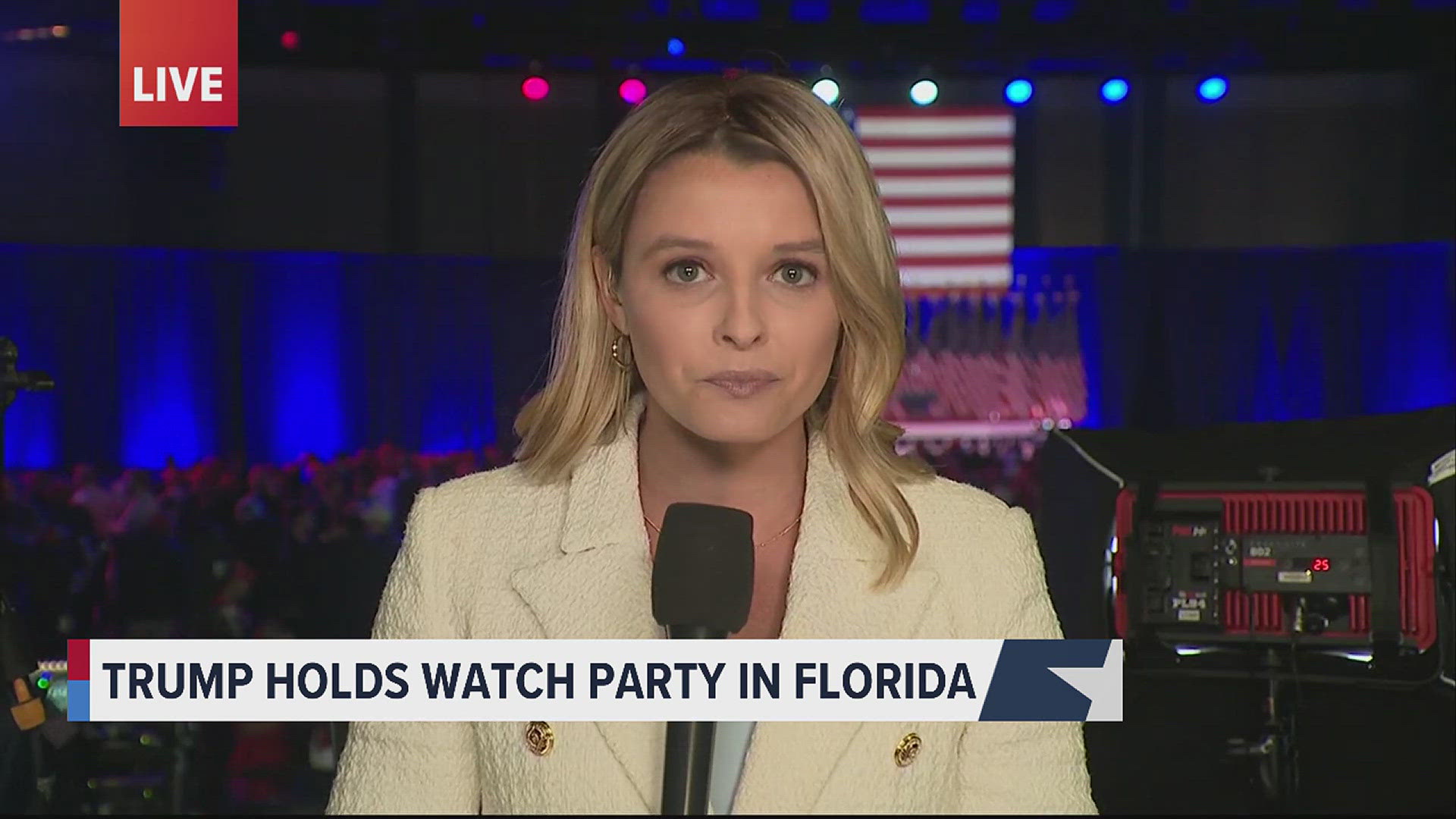 FOX News reporter Rebekah Castor provided updates live from the Trump headquarters in Palm Beach, Florida.