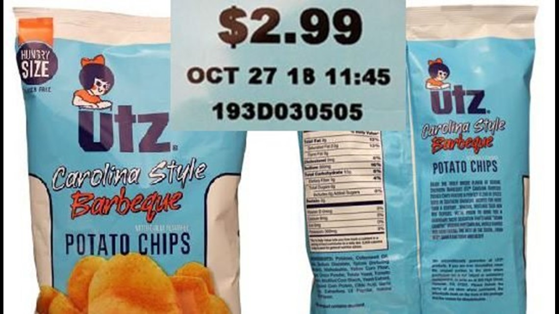 Utz voluntarily recalls Carolina Style Barbeque Potato Chips