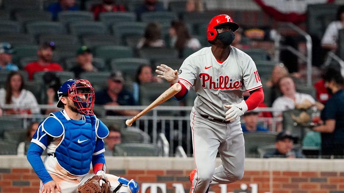 Baseball player Freddie Freeman surprises a young Phillies fan who