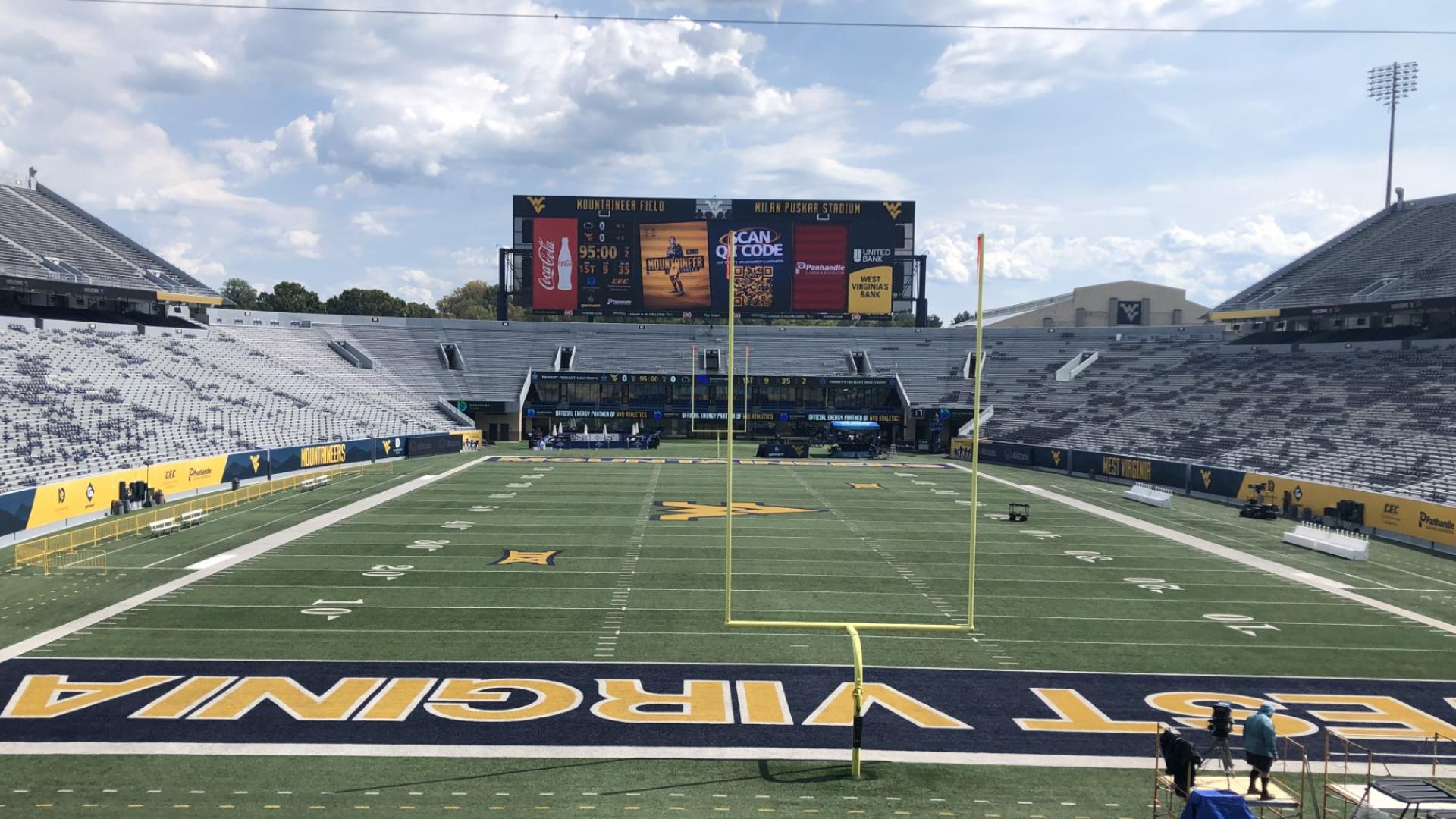 Several national networks have set up in Morgantown for Penn State at West Virginia including the College Football on FOX Big Noon Kickoff crew.