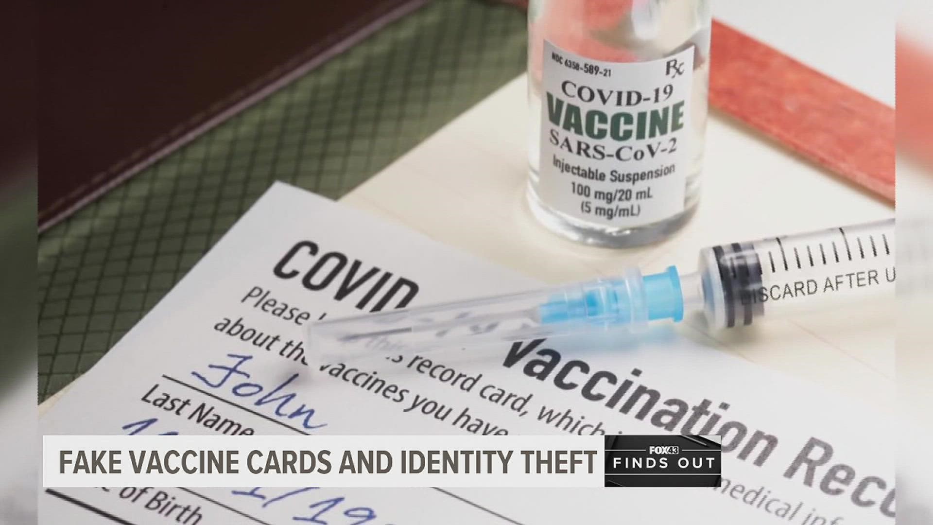 It's a crime to buy a fake vaccine card, make your own, or fill out a real card with false information.