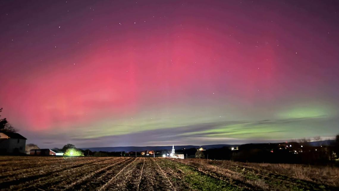 PHOTOS: Northern lights shine across central Pennsylvania