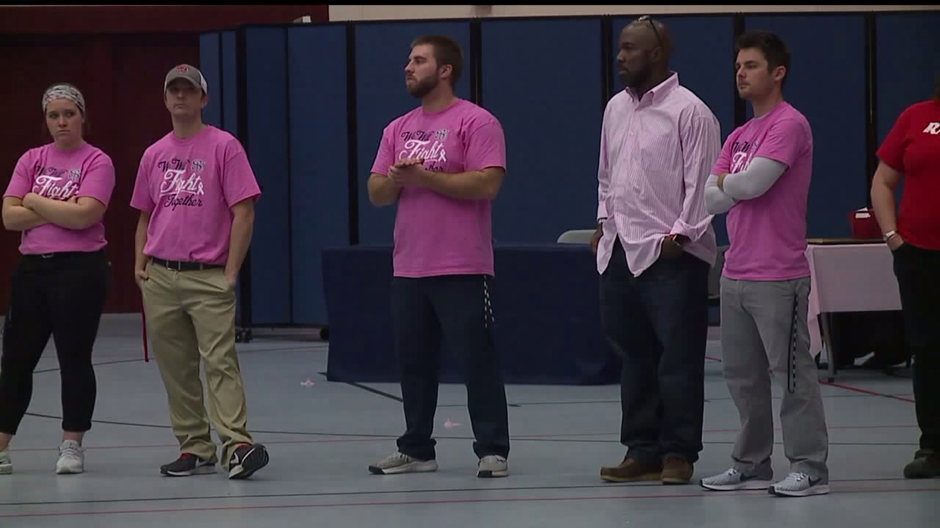 Shippensburg University `Pink Day` supports fellow Raider`s cancer fight.