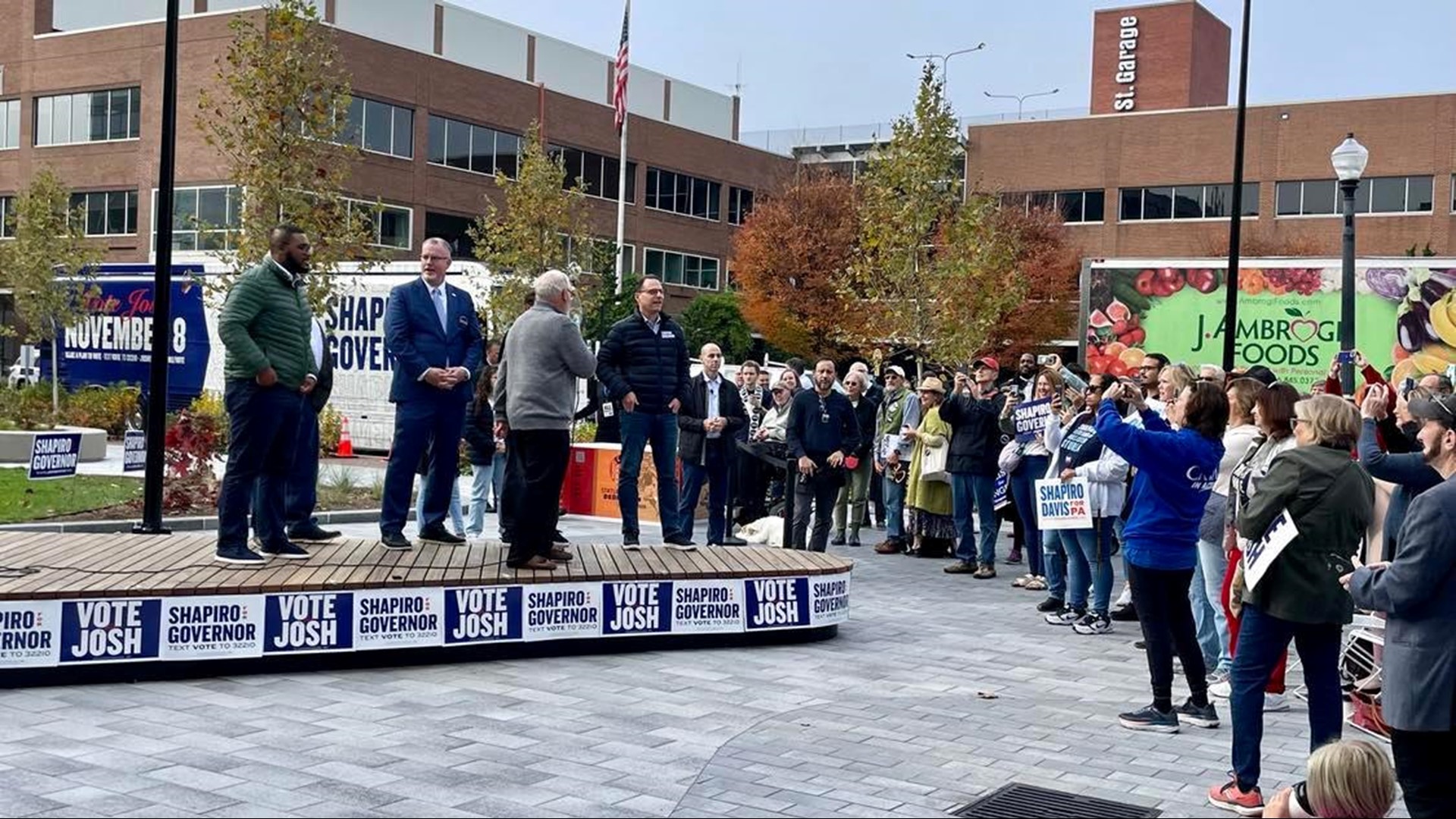 Shapiro got an early start Friday morning in Lancaster. It was his first rally of four, held across Lancaster, Lehigh, Monroe and Luzerne Counties.