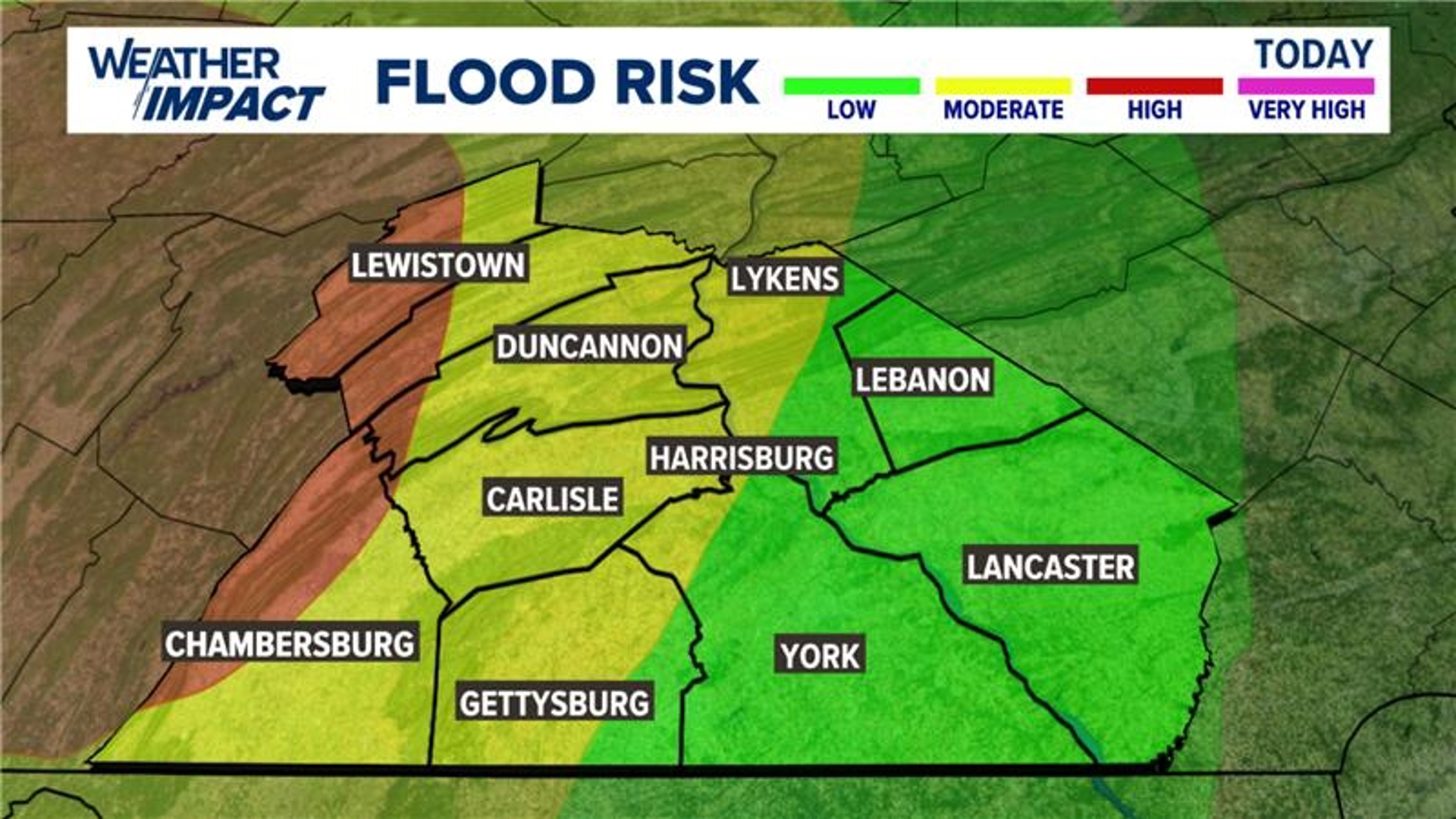 Flood watch in effect for multiple Central Pa. counties | fox43.com