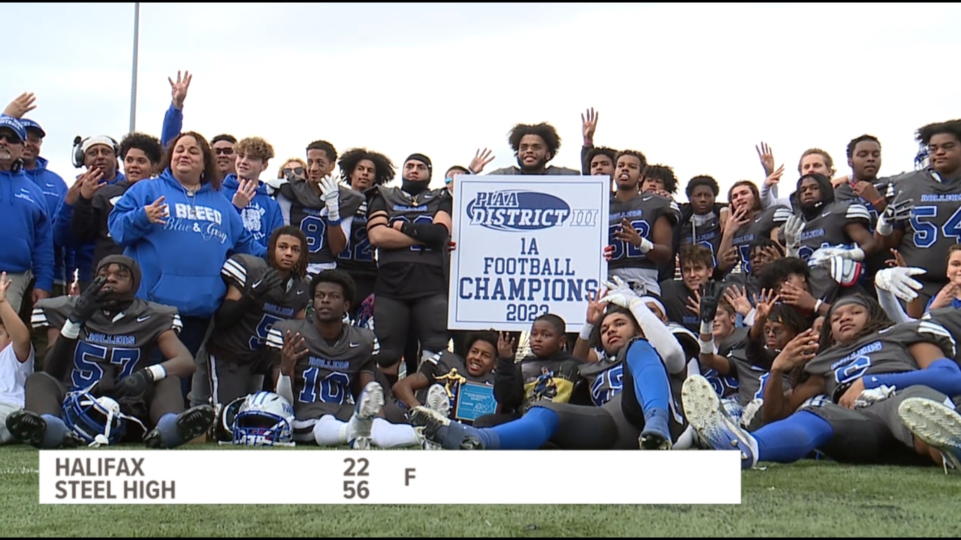 Steelton High Rollers steamroll over Halifax Wildcats for 4th straight DIII championship.