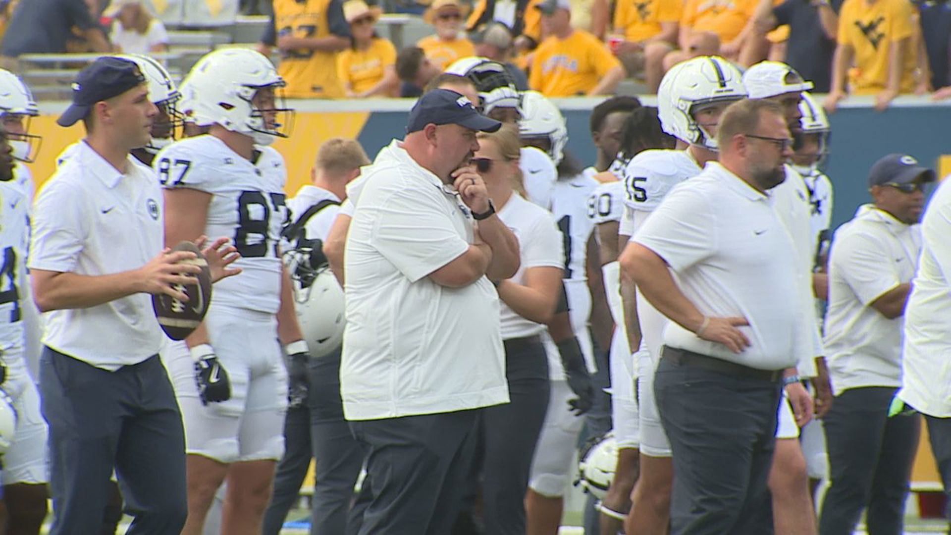 Four different Nittany Lions score in 34-12 victory in Morgantown.