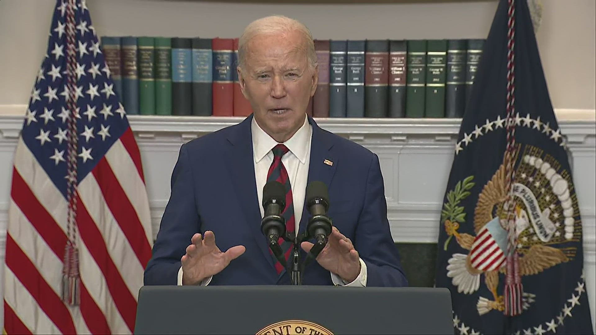 President Joe Biden spoke after the collapse of the Francis Scott Key Bridge in Baltimore.