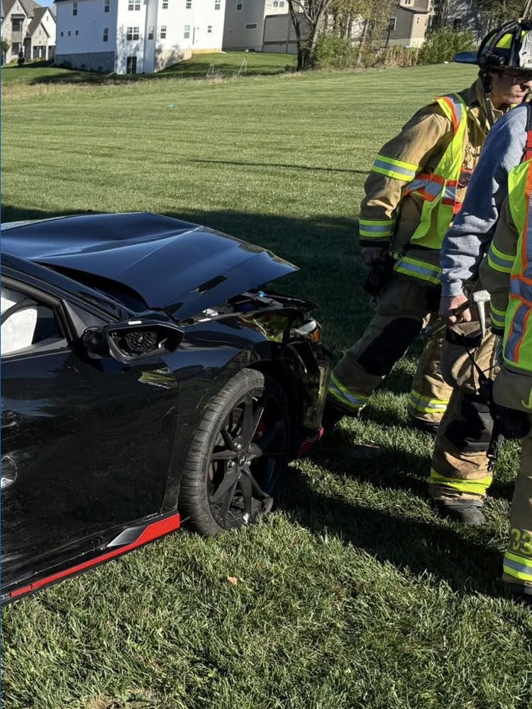 Car splits in half after hitting tree in Cumberland County | fox43.com