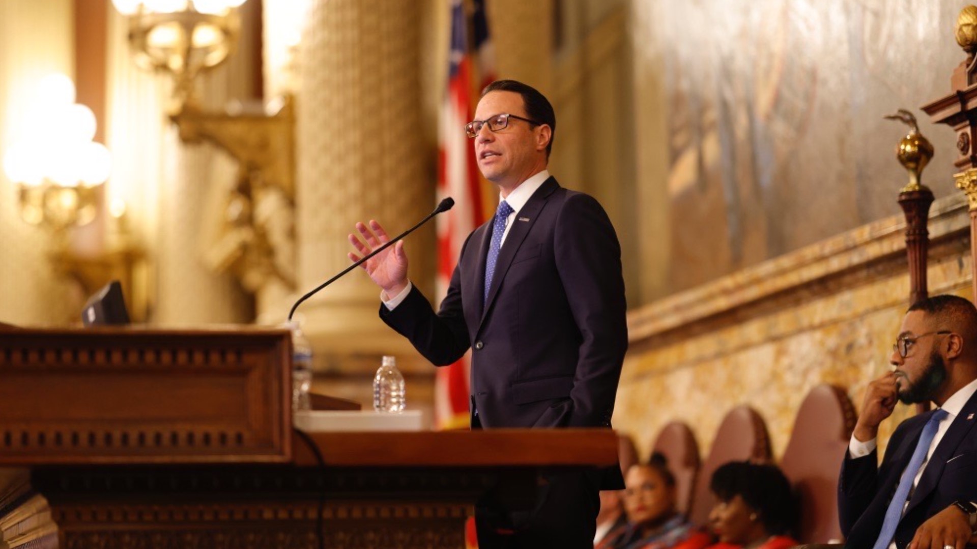 Gov. Shapiro gave his first budget address as governor Tuesday, revealing largely bipartisan priorities like education and fiscal responsibility.