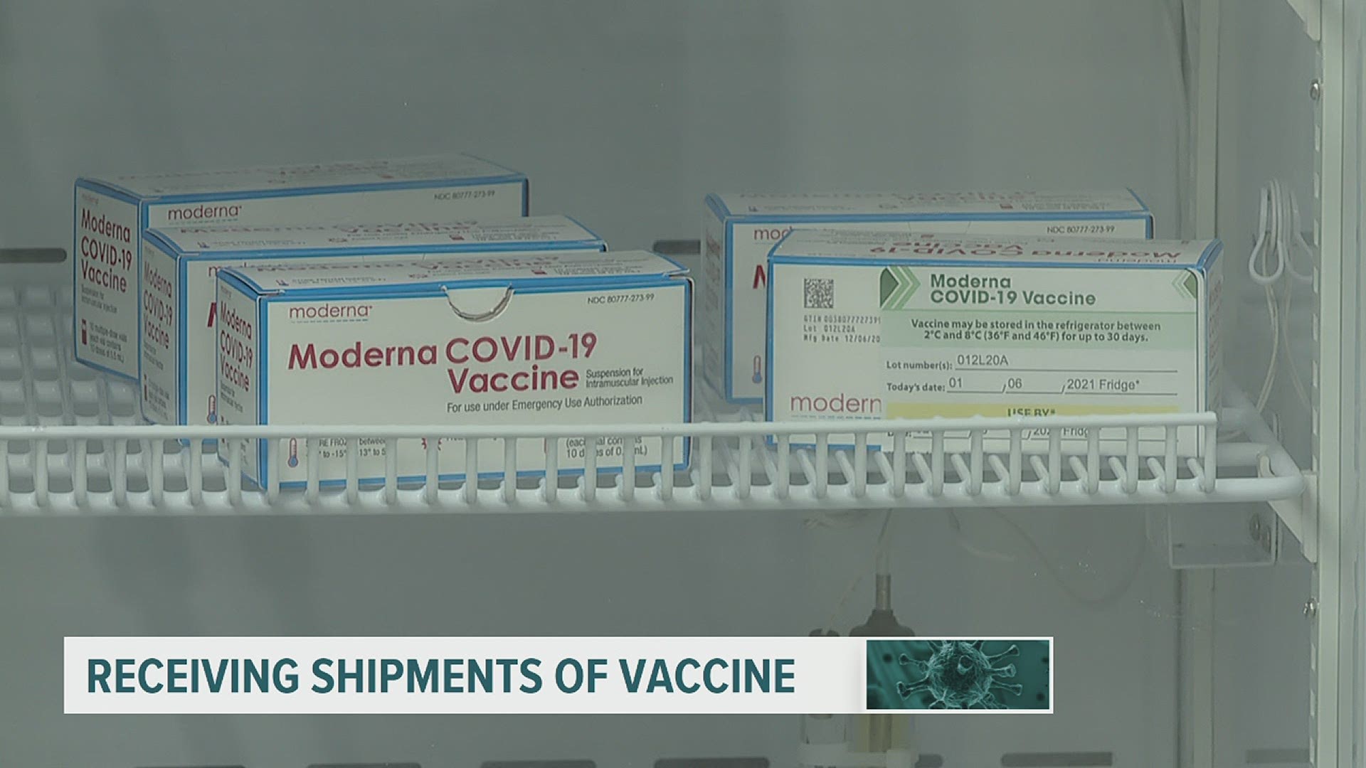 Receiving shipments of vaccine