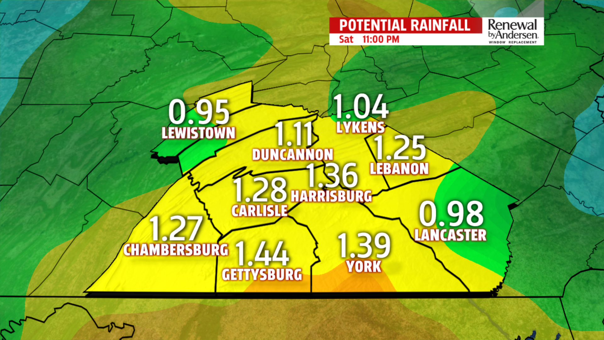 More showers through Friday, with flooding concerns lasting into the ...