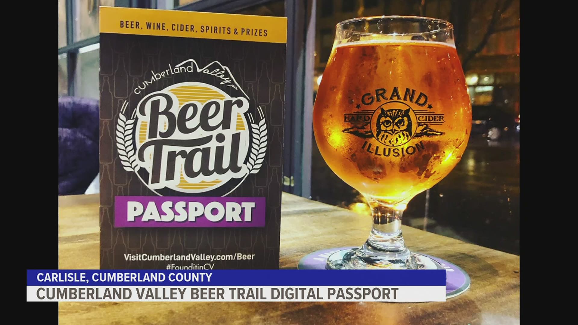 Officials with the Cumberland Valley Beer Trail  launch their digital passport program.