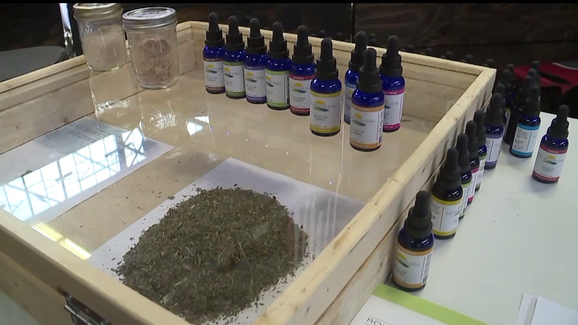 Hemp products at the PA Farm show