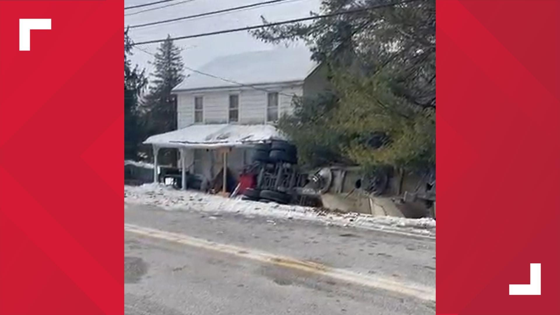 Driver air-lifted to hospital after car and tractor-trailer crash in ...