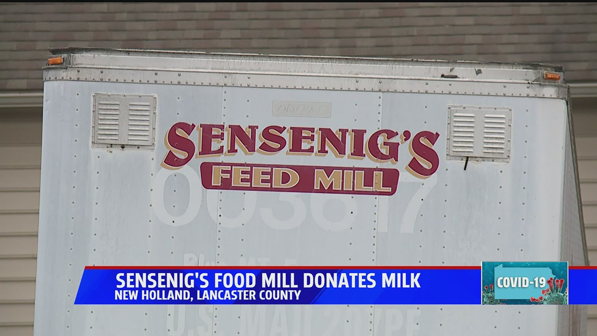 Sensenig's Feed Mill in New Holland purchases over 5,000 gallons of milk from a local dairy farm, to then give it back to struggling families in the community.