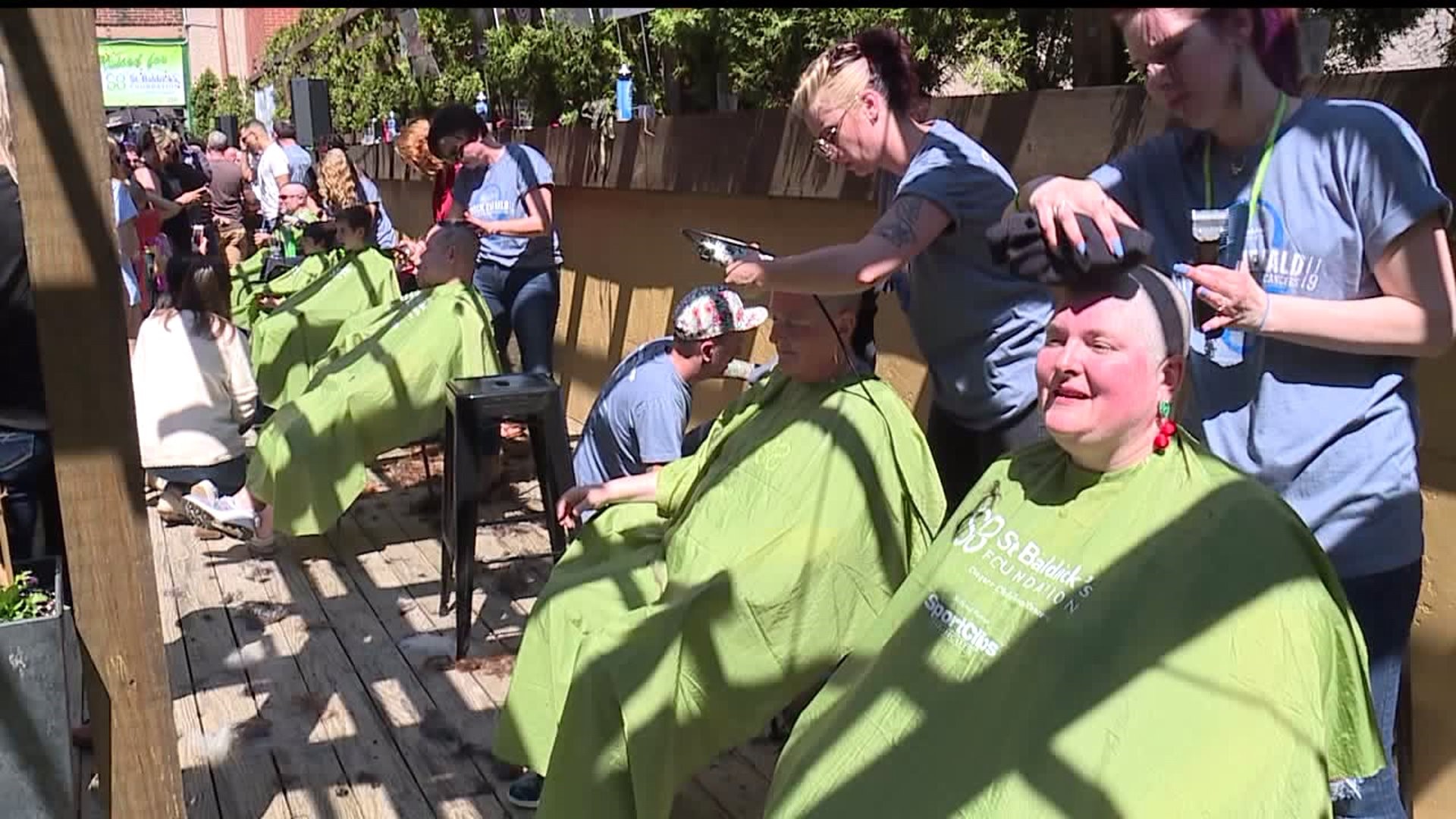 Annual head shaving event helps fight childhood cancer